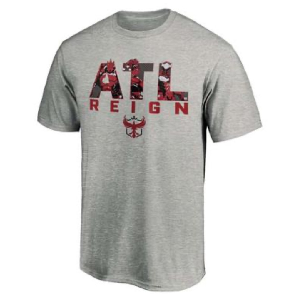 Fanatics Overwatch League Atlanta Reign City Hero T-shirt, Gray, Size: Large
